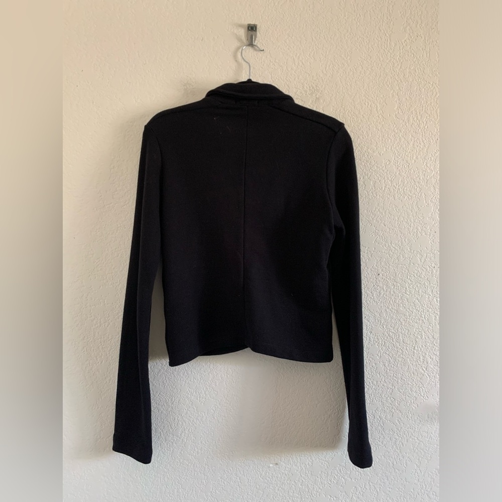 STANDARD JAMES PERSE BLACK STANDING COLLAR TERRY JACKET SIZE 3 FITS XS - Picture 2 of 10